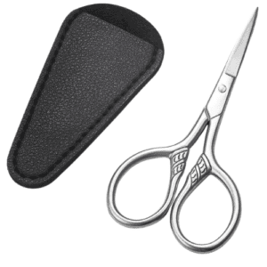 Small Precision Scissors, 3.5inch Stainless Steel Multi-Purpose Vintage Beauty Grooming Kit for Faci