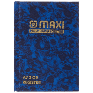 MAXI REGISTER BOOK A7 2QR 60GSM 96 SHEETS