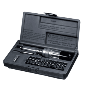 Slip-Release Adjustable Torque-Limiting Screwdriverwith Bit Set, 29 Pieces