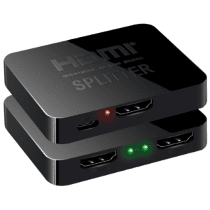 Microware 4K@30Hz HDMI Splitter, HDMI Splitter 1 in 2 Out, HDMI2.0b Splitter for Dual Monitors, Supp