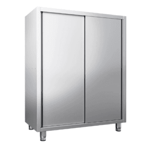 Stainless Steel Lab Cabinet with 2 swing doors and lock - 120 (W) x 180 (H) x 50 (D) cm  CUSTOMIZED