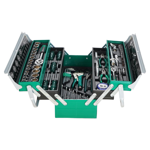85 Piece Home Repair Tool Kit, General Auto Repair Handtool Set, Toolbox Storage Case with Drawer, M