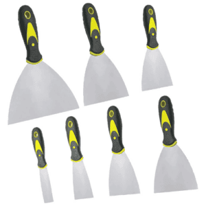 7 Pack Stainless Steel Paint Scraper Set