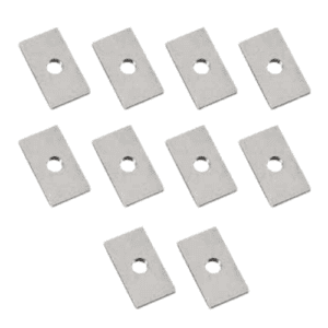 NUT,RECTANGULAR,M6,20X16X3.2MM,STL,CHR 304 STAINLESS STEEL