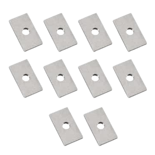 NUT,RECTANGULAR,M6,20X16X3.2MM,STL,CHR 304 STAINLESS STEEL