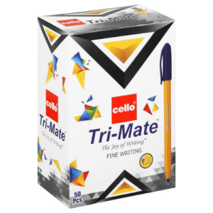 Trimate 0.7mm Gel Pen, Box of 50 Pieces, Blue Color