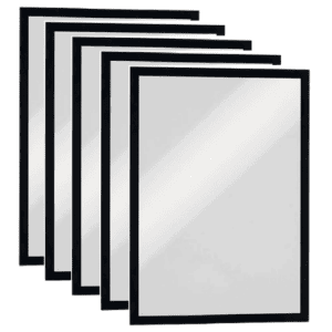 DURABLE MAGNETIC DURAFRAME  MAGNETIC  BLACK A3 METAL INFORMATION  446MM    ( PACKING 5 PCS PER BOX