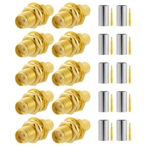 RP-SMA MALE TO RP-SMA FEMALE PIN CONNECTOR RF COAXIAL COAX CABLE LMR195