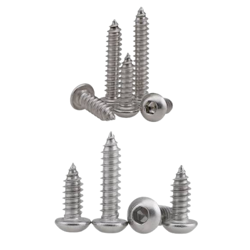 M3x12 Hex Button Self-Tapper Screw Stainless Steel A2/A4