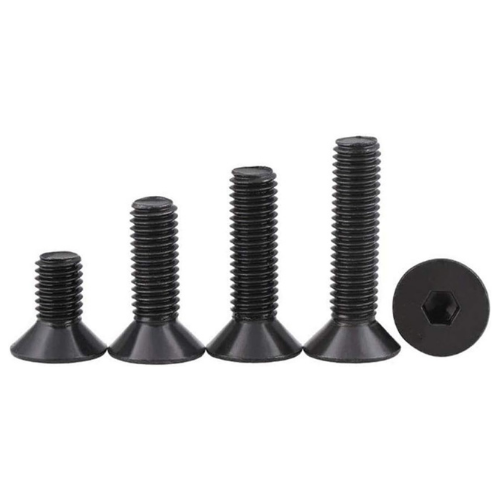 Socket Cap Screw Set M2 M2.5 M3 M4 M5 M6 M8 Flat Head Countersunk Black Alloy Steel Hex Fasteners