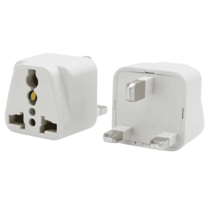 ECVV SA/Canada/EU/AU to UAE Dubai UK HK Plug Converter, 3-Pin Travel Adapter Plug, Universal Socket