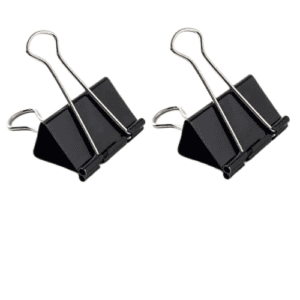 Binder Clips, Pack of 24, Small Paper Clips