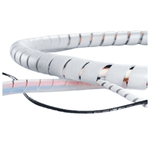6mm Spiral Wire Wrap Tube White Cable