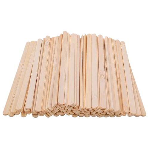 5-Inch Bamboo Coffee Sticks Stirrers, 150 Count Disposable Stir Sticks for Coffee & Cocktails, Bambo