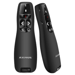 XVersion Wireless Presenter Remote Clicker with Red Laser Pointer – 2.4GHz Slide Controller with USB
