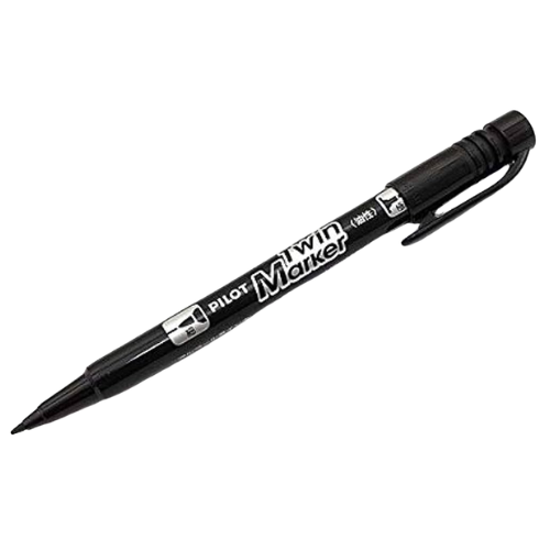 Pilot Twin Marker – Permanent Marker – Extra Fine/Fine Tip