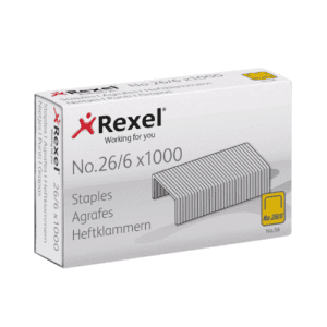 Kangaro /Rexel Staples  26/6 Staples (1m, Set of 20 Boxes)