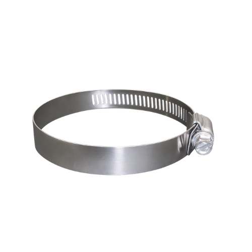 Worm-Drive Clamps with Smooth Bandfor Soft Hose/Tube, 430 Stainless Steel, 4" to 4-3/4" Clamp ID