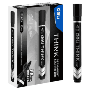 Permanent Marker (Black) | UOM: Pack (12)