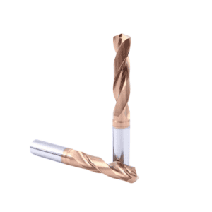 HRC55 Carbide TwistDrills for Cutting Steel(2 Flutes)(Bronze Coating)-D2*12mm*d2*38mm
