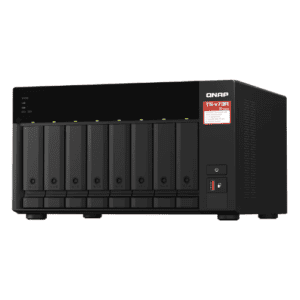 QNAP TS-873A-8G 8 Bay High-Performance NAS with 2 x 2.5GbE Ports, PCIe Slots, Black, Metal, Rack Mou