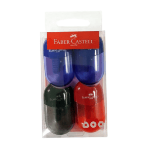 Faber-castell mini apple sharpener classic single hole, 4 pieces in one pack