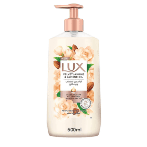 LUX Perfumed Liquid Hand Wash, Velvet Jasmine, with Almond Oil & Glycerin, for Fragrant, Soft and Cl