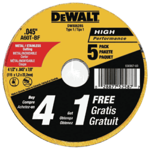 DEWALT CUTTONG DISC 4 1/2