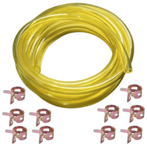 10 Feet Long Fuel Line Fuel Hose Fuel Tube 1/4" ID x 3/8" OD with Hose Clamps for small engines