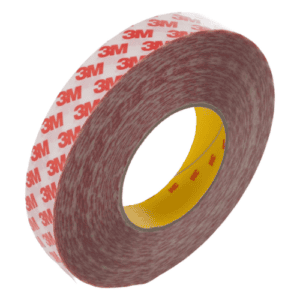 3M GPT-020F Clear Double Sided Plastic Tape, 0.202mm Thick, PP Backing, 25mm x 50m