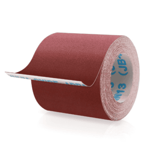 Abrasive Sandpaper Roll, 4 in, Grit 180, Aluminium Oxide, Brown