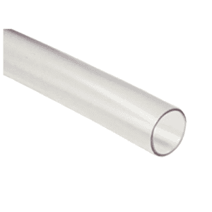 Heat-Shrinkable Tubing, Thin Wall, Fluid Resistant, 3/4 in, Recovered 3/8 in, 125 C, Clear