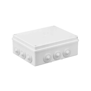 Junction Box, 240 x 190 x 90 mm, PVC, White, IP65