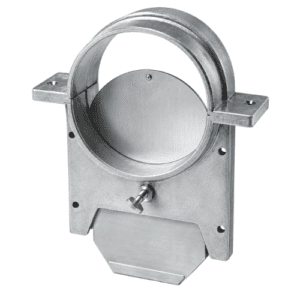Blast Gate Damper 80 mm, Die Cast Aluminium Body, Zinc Plated Steel Blade, Manually Operated