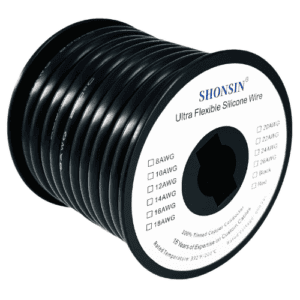 Shonsin 8 Gauge Wire, 8 AWG Silicone Wire BLACK