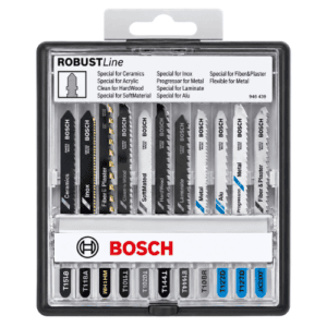 Bosch Jigsaw Blade Set Top Expert in Plastic Case, Silver/Black