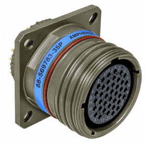 88-569783-35P Connector, Jam Nut Receptacle, PCB Contacts, Solder Termination