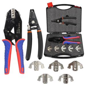 Azonee 7PCS Wire Crimping Tool Kit, Ratchet Wire Crimper Plier for Heat Shrink Connectors