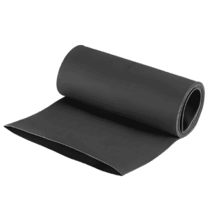 Heat Shrink Tubing, 100mm (4 in) Dia, 162mm Flat Width, 2:1, Black, 1 m