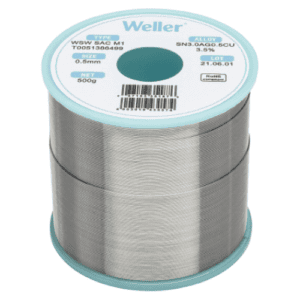 Weller WSW Solder Wire SAC M1 0,5mm, 500g, Sn3,0Ag0,5Cu3,5% (T0051386499)