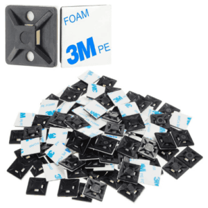 Cable Tie Mount 19.5 x 19.5 mm, PA66, Black