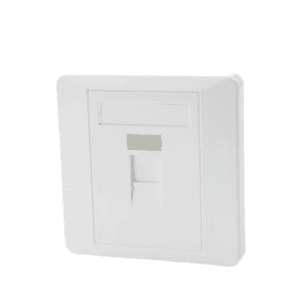 NETWORK FACEPLATE WALL SOCKET SINGLE PORT 86 TYPE CAT6 WHITE