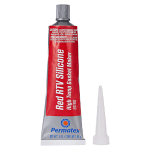Permatex 81160 High-Temp Red RTV Silicone Gasket, 3 oz