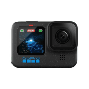GoPro HERO12 Black Action Camera (Waterproof + Stabilization)