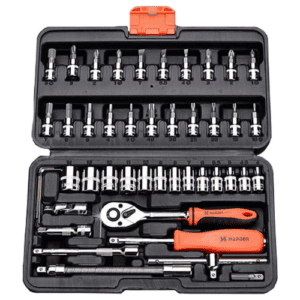 HARDEN Professional Socket Set 1/4" 46 pcs 72 Teeth Ratchet (HAR 510346)