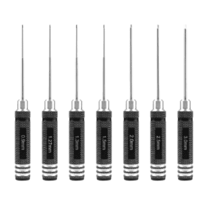 FPVERA 7 Pcs Hex Screwdriver RC Tool Kit Set (0.9, 1.27, 1.3, 1.5, 2.0, 2.5, 3.0 mm)