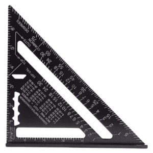 Triangle Ruler / Square Protractor, Aluminium Alloy, 7 in
